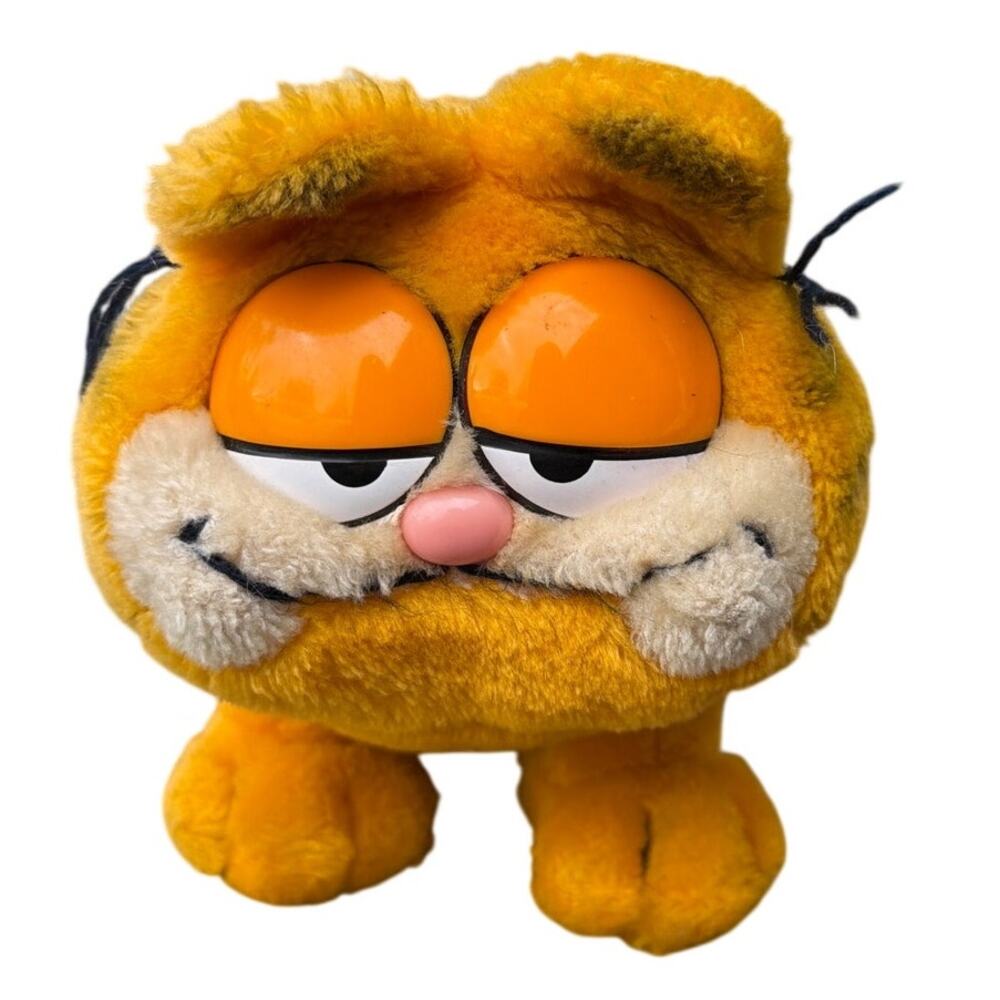 Vtg 1978-1981 Garfield Fun Farm Plush 13" long orange stuffed animal